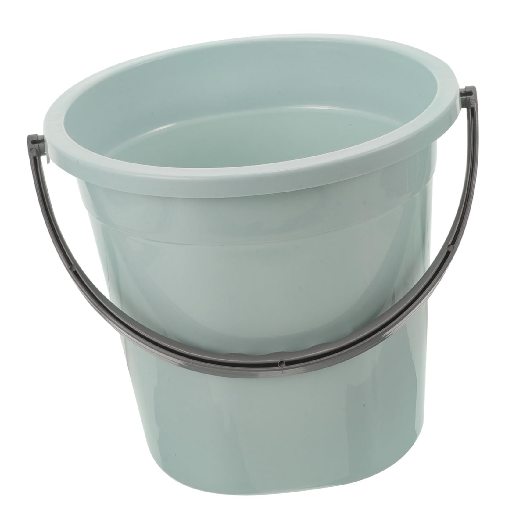 Seau d'eau Portable Carré 18 Moyen en Plastique Bleu Mer