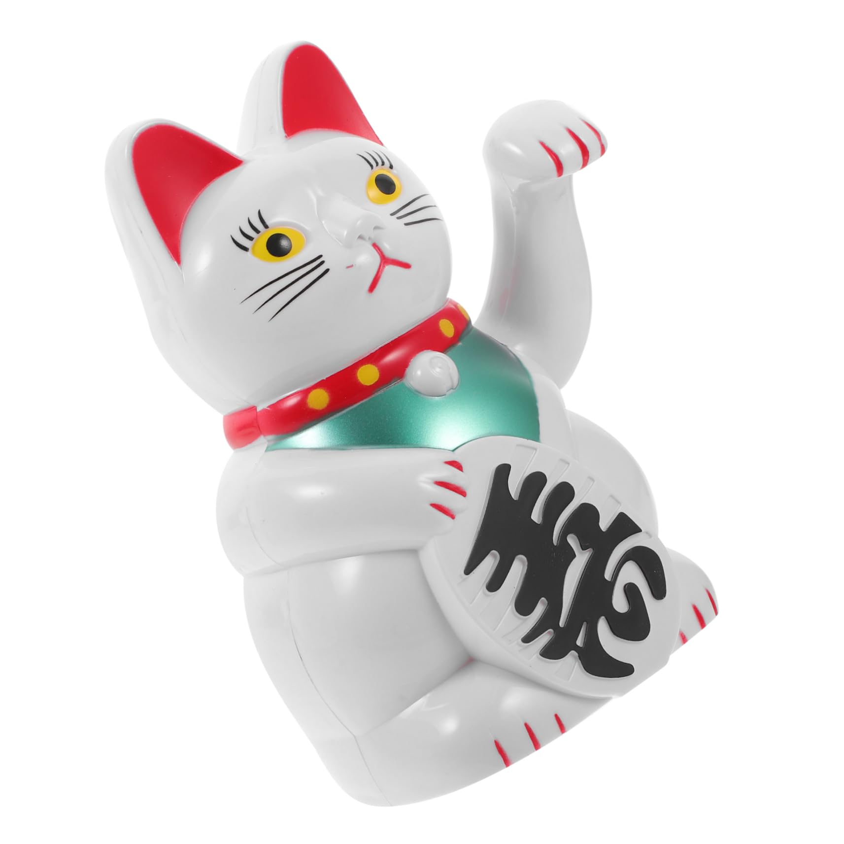 Alipis 3piezas Adorno De Gato Maneki Neko Figura De Japonesa y Automóvil Diseño Elegante y Vivid Estatua De Sin Batería