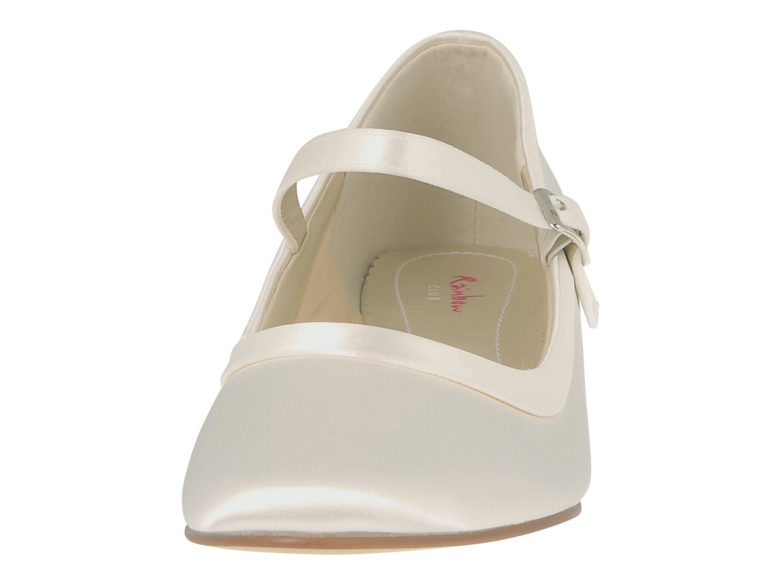 Rainbow Club Brautschuhe Larissa - Damen Pumps gepolstert, Pure White, Satin