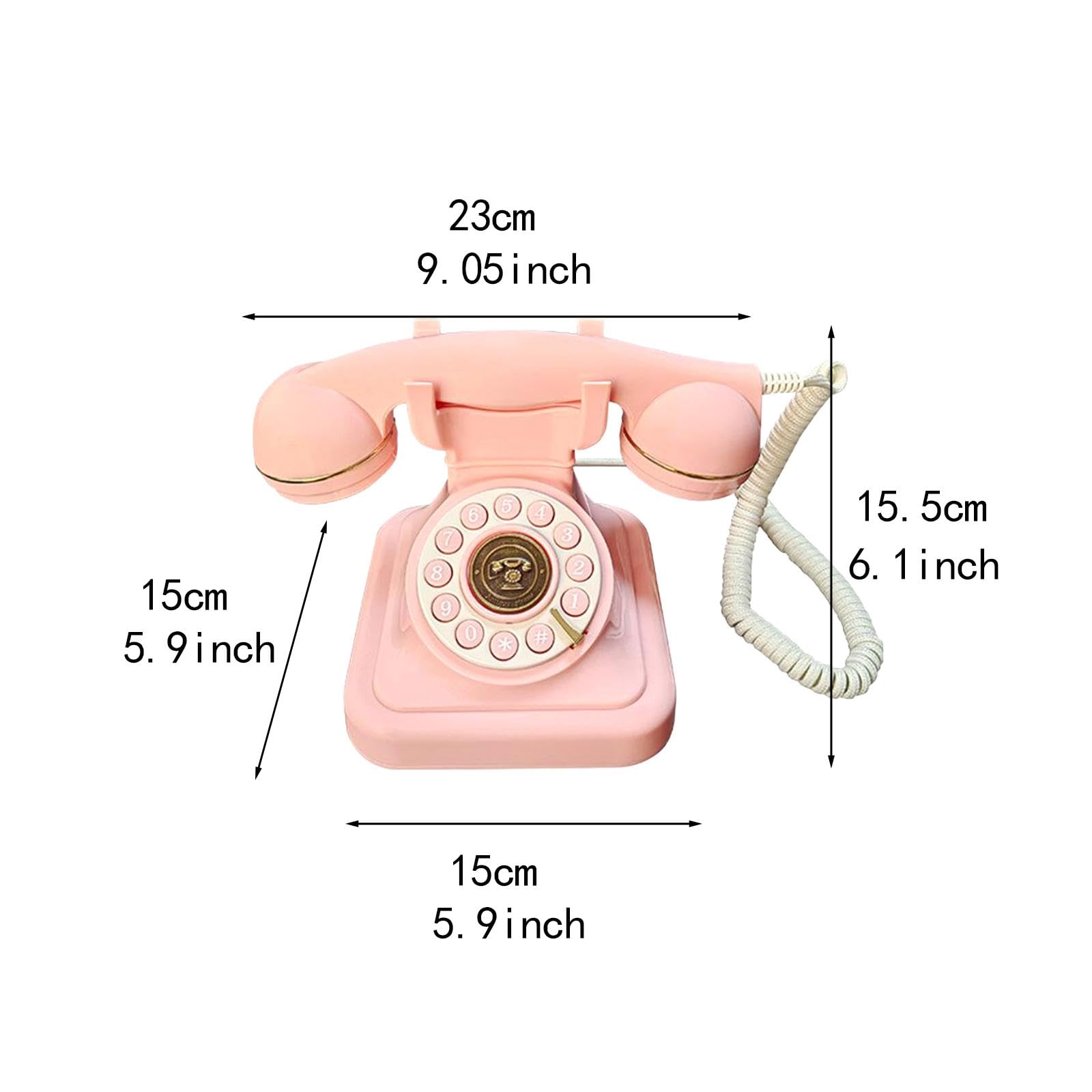Amazon | QHStealthy コード付きレトロ電話アンティーク電話クラシック