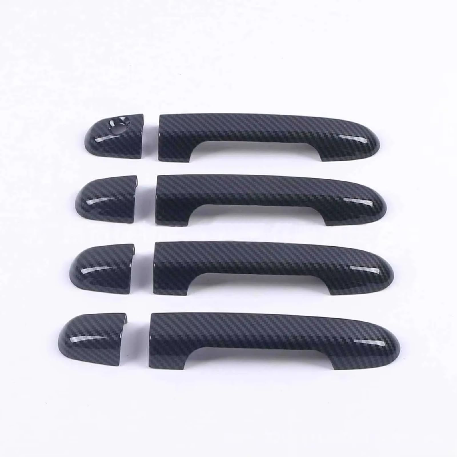 Rcuihgfb Carbon Fibe Door Handle Shell Compatible With Kia For Ceed 2006-2012 Car Door Handle Sticker Decorative Outer Trim Protector Set Accessories(Carbon Fibe)