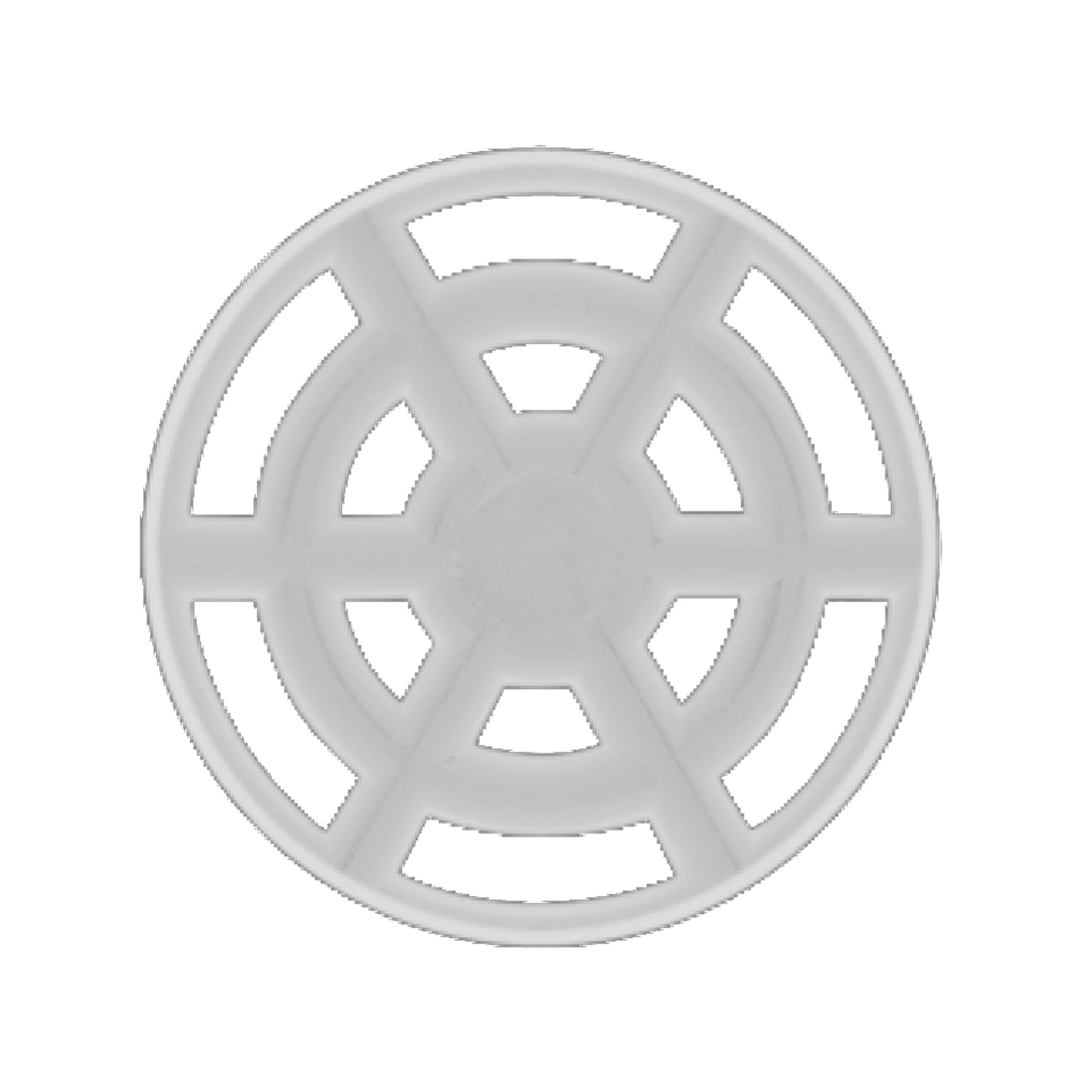 cyclingcolors 5x Rejilla de ventilación redonda 43 mm Diámetro total 48 mm de plástico Orificio Gabinete Armario Cocina, Blanco