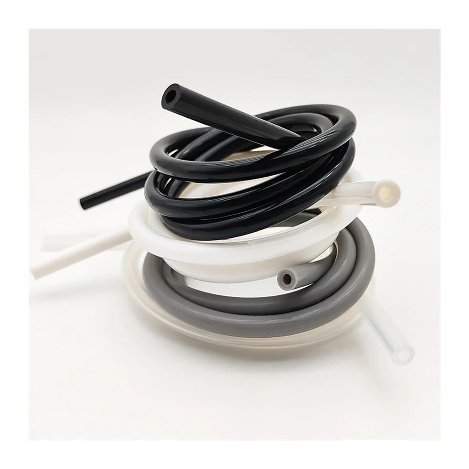 Tubo silicona ID 2-12mm elástico resistente a flexiones repetidas | Buena recuperación, mantiene la forma tras flexiones continuas(Gray,5M_ID 12XOD 16MM)