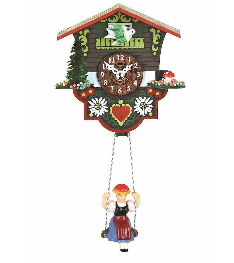 Trenkle Kuckulino Black Forest Clock Swiss House with quartz movement and cuckoo chime TU 2014 SQ