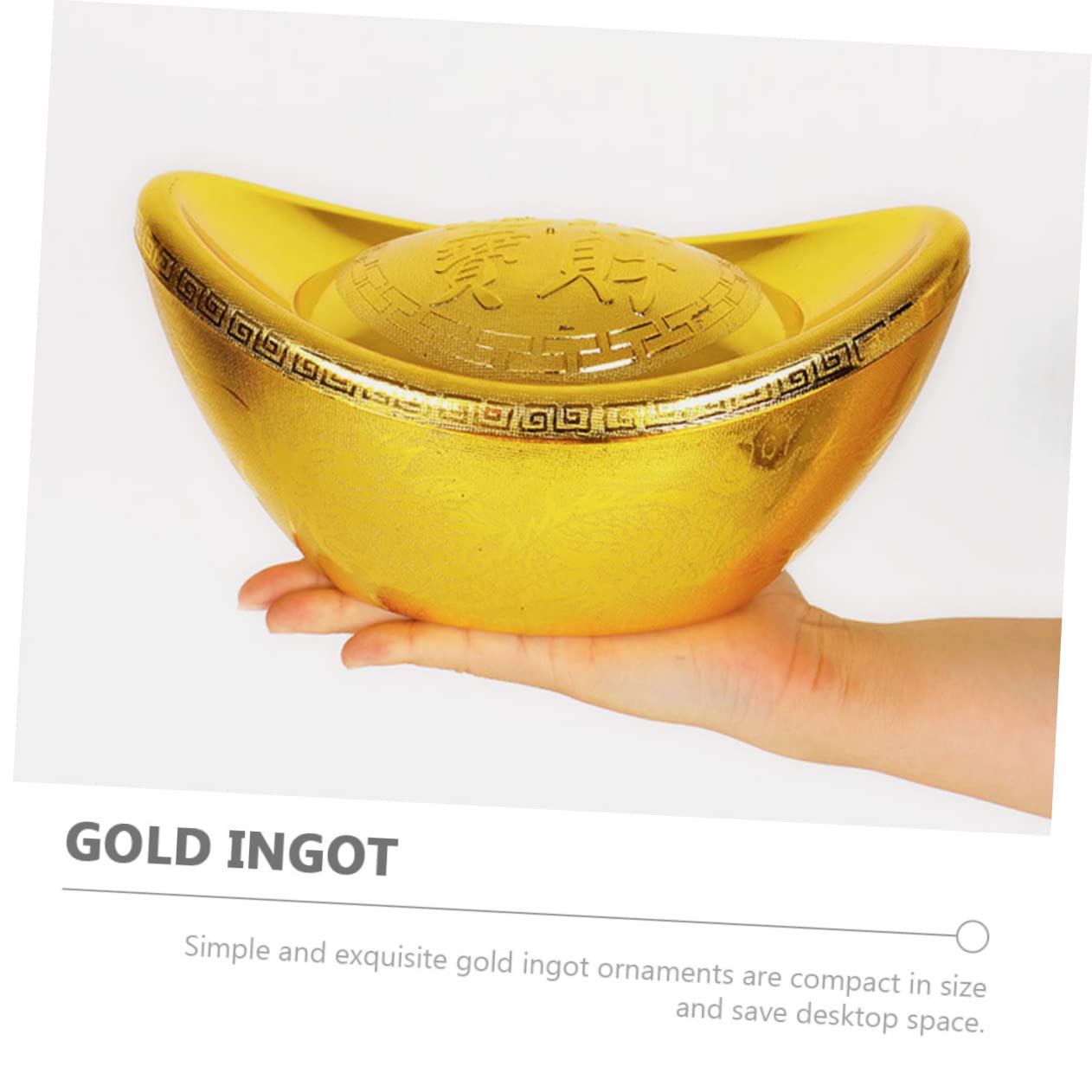 PRETYZOOM 2St Geld-Yuanbao-Ornament chinesisch neujahr chinesische neujahrsdekoration chinesischer bao chinesische glücksfigur tischdeko Glück Yuan Bao Yuanbao-Tischschmuck