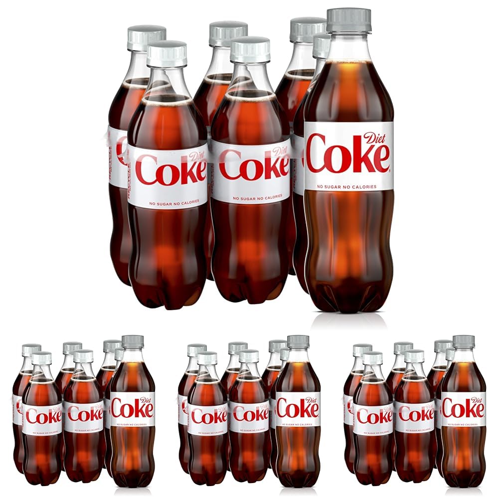 Diet Coke Soda Soft Drink, 16.9 fl oz, 24 Pack