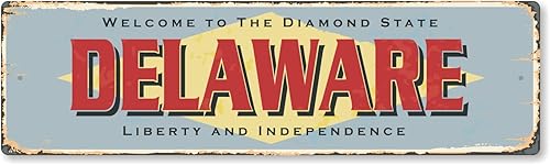 Miniatura 10 de SmartSign Letrero de metal vintage de 4 x 14 pulgadas "Welcome To New Jersey State", aluminio a prueba de óxido de 40 mil con recubrimiento New