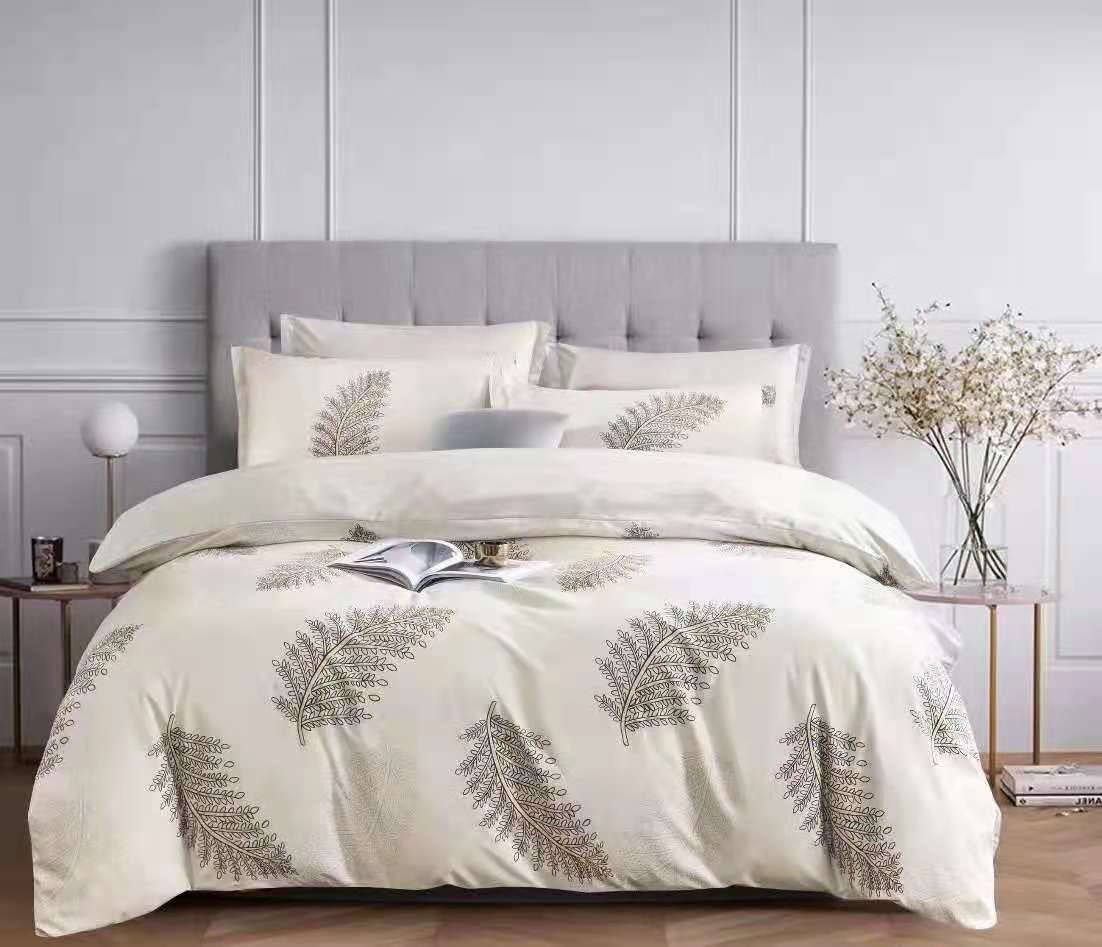 Golden Home Kingsize Bedsheet 6pcs One Set High Cotton Quality Bedding Set Duvet Cover (AB2)