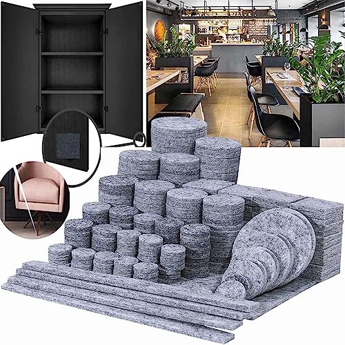 Image of DIY Crafts 100, 100 Pcs Furniture Pads, Premium Furniture Felt Pads for Floors, Anti-Scratch Felt Pads for Floor Protection Bumpers for Cab (100)