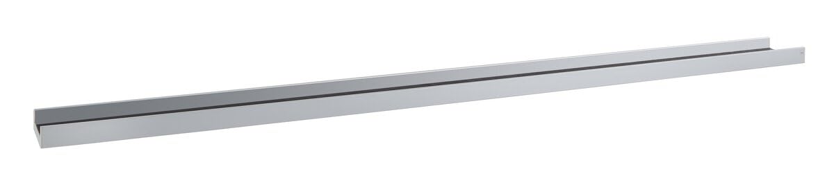 SIGEL MU060 langes schmales Wandregal 200 cm silber, Aluminium, Regalboard, Ablageboard
