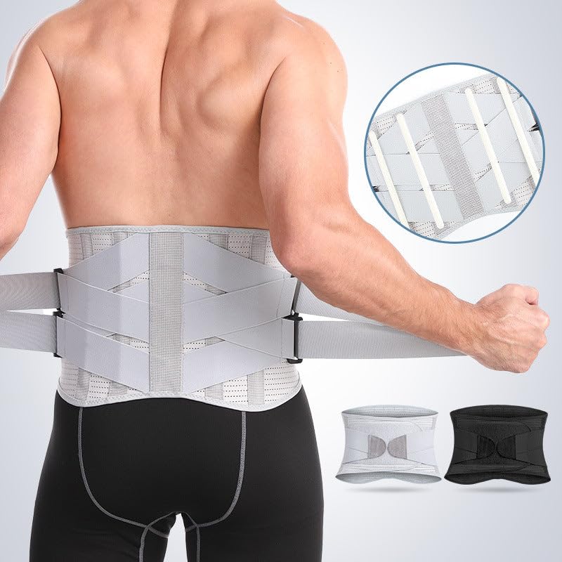 SWZEC Hexoback Lumbar Pain Relief Brace (Black,Medium)