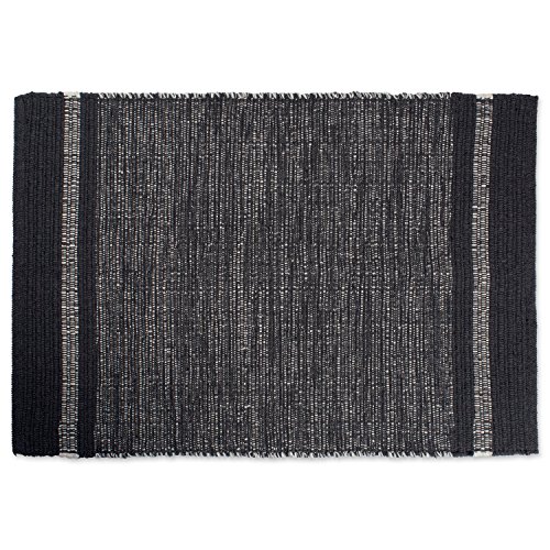 DII VARIEGATED RECYCLED YARN 2x3 FT Rug, Gray Varigated