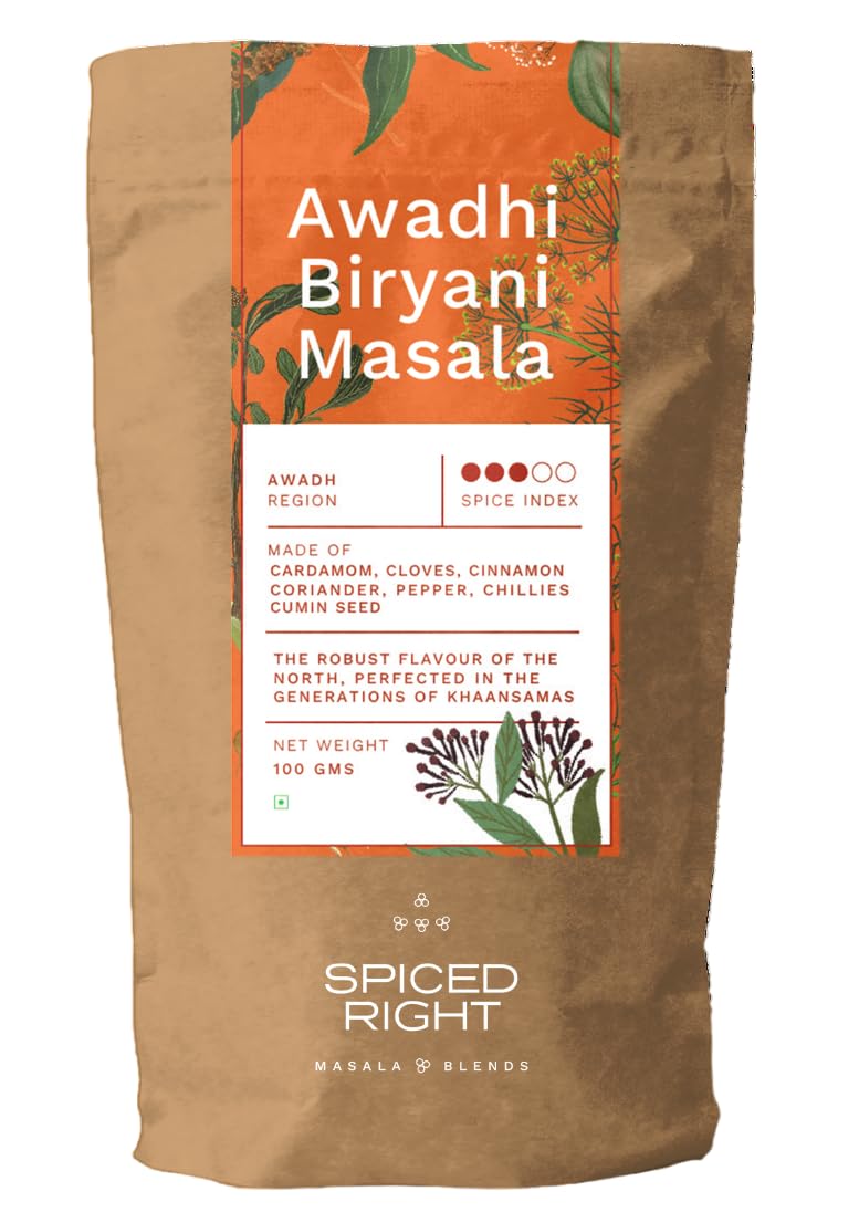 See full amazon price history chart for Spiced Right Awadhi Biryani Masala (100g) | Authentic Flavors for Perfectly Spiced Biryani | Premium Handcrafted Spice Mix | Exquisite Indian Cuisine| Spicy and Flavorful Masala Biryani Mix powder Spiced Right Awadhi Biryani Masala (100g) | Authentic Flavors for Perfectly Spiced Biryani | Premium Handcrafted Spice Mix | Exquisite Indian Cuisine| Spicy and Flavorful Masala Biryani Mix powder (B0C61KPPNV) Amazon Price History, Amazon Price Tracker