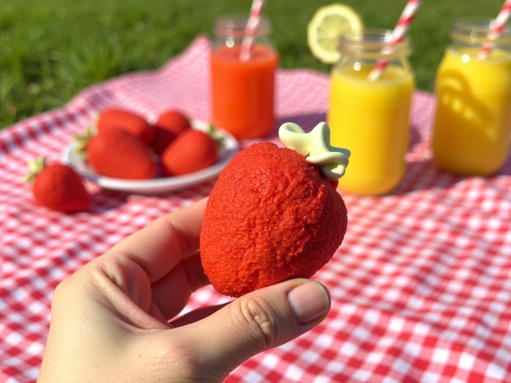 Mellow Mellow Géant Fraises Fruits Caoutchouc Marsh Mallows Mousse Sucre 40 Pièces 720g