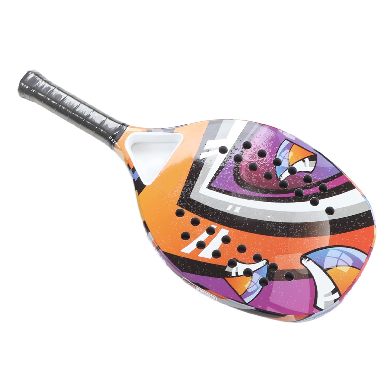 Rakieta do Tenisa Plażowego Przenośny Rakieta Padel Włókno Węglowe Antypoślizgowy Odprowadzanie Potu Rakieta do Paddleballa Powierzchnia z Włókna Węglowego z pianką EVA Memory Flex