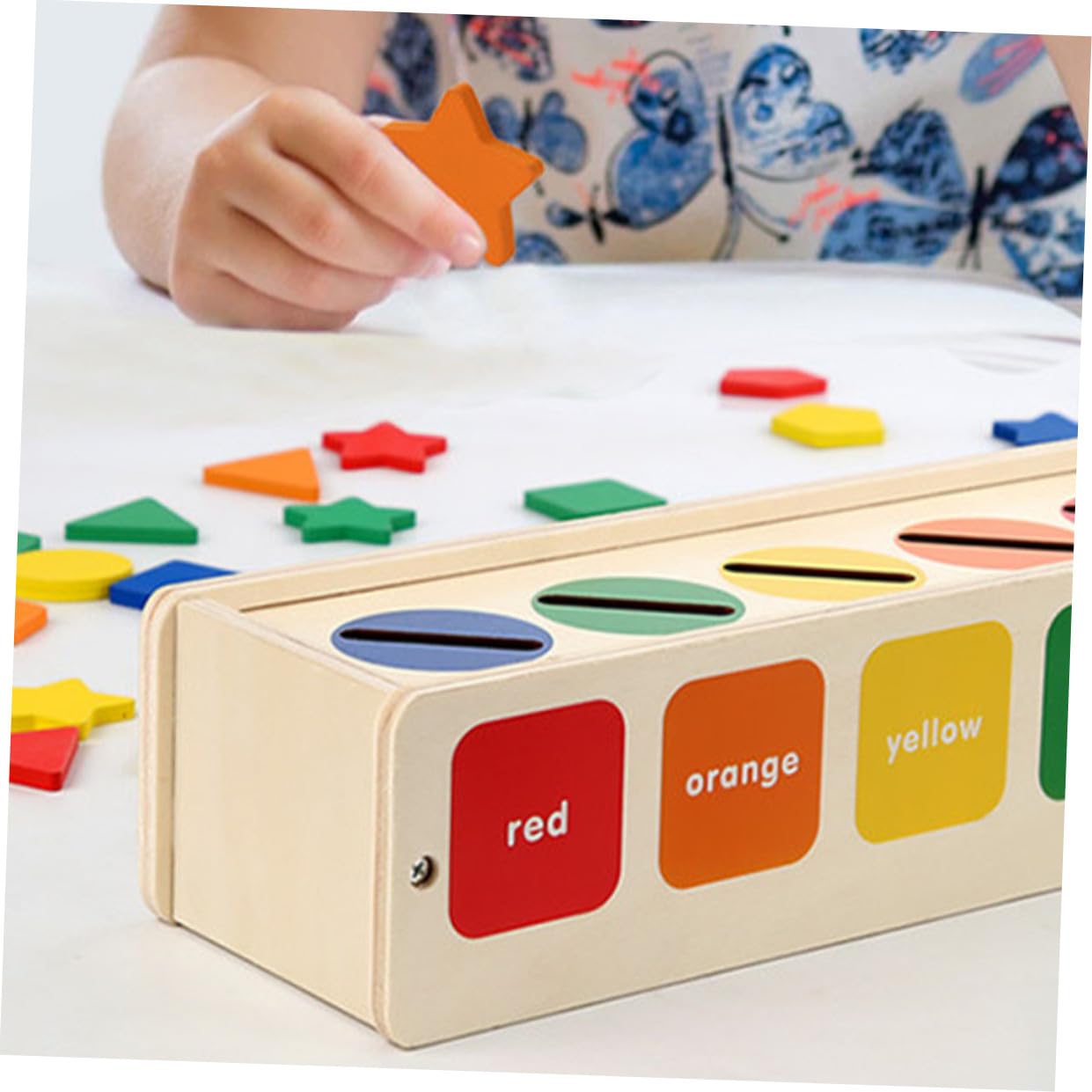 Box Classificazione Sagome in Legno Montessori per Bambini