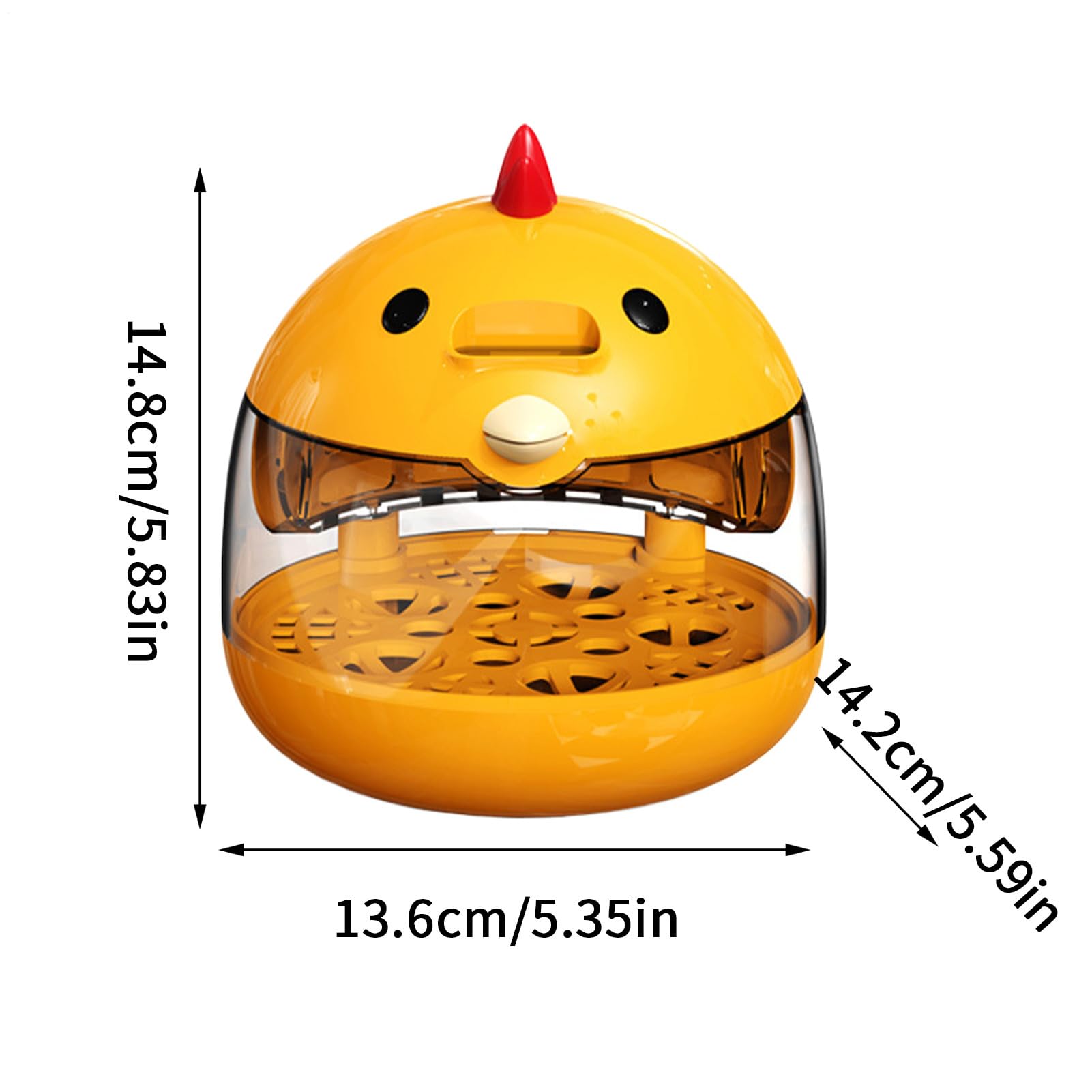 Incubateur Poussin, Incubateur Oeuf Poule Automatique, Contrôle Digital Intelligent De La Température, Couveuse avec Affichage Digital LED, Couveuse pour Oeufs De Poule, Canard Et Caille
