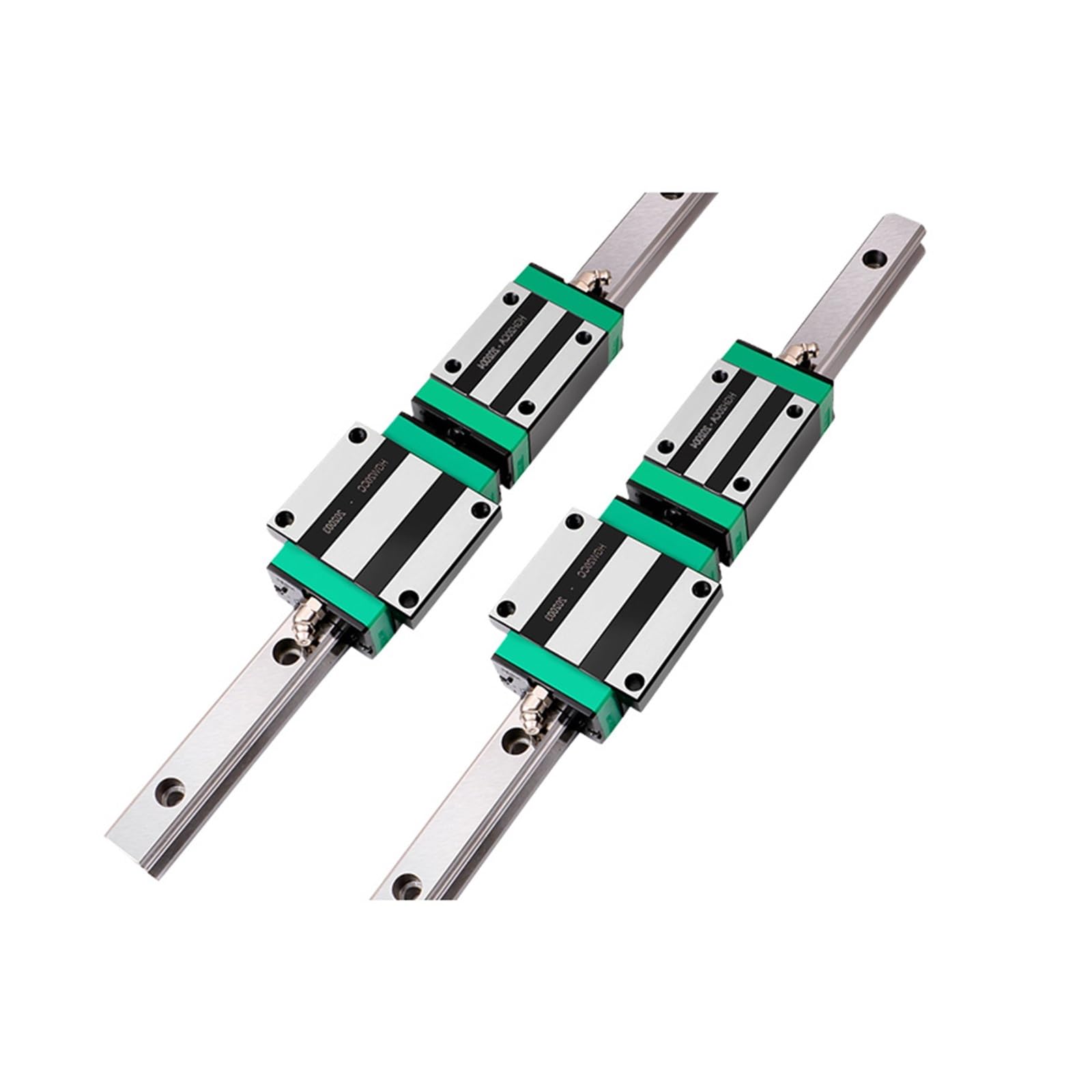 Guida Lineare, Guida Lineare HGR20 2 Pezzi Con Carrello A Blocchi Lineari Da 4 HGH ... CA O HGW ... CC HGH20 For Parti CNC(HGW20CC,1100mm)