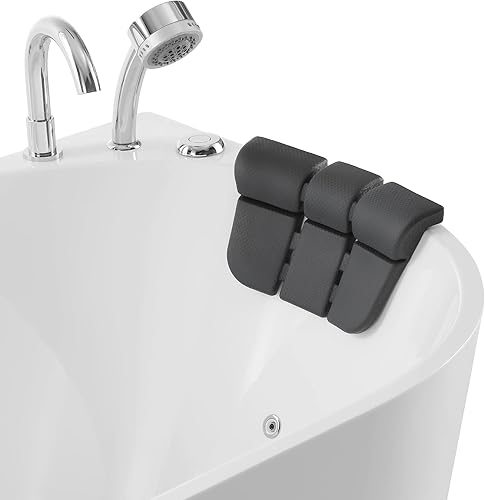 Miniatura 8 de Empava Bañera de hidromasaje independiente de 71 pulgadas ovalada con 8 chorros de agua ajustables de hidromasaje, masaje acrílico de lujo, bañera