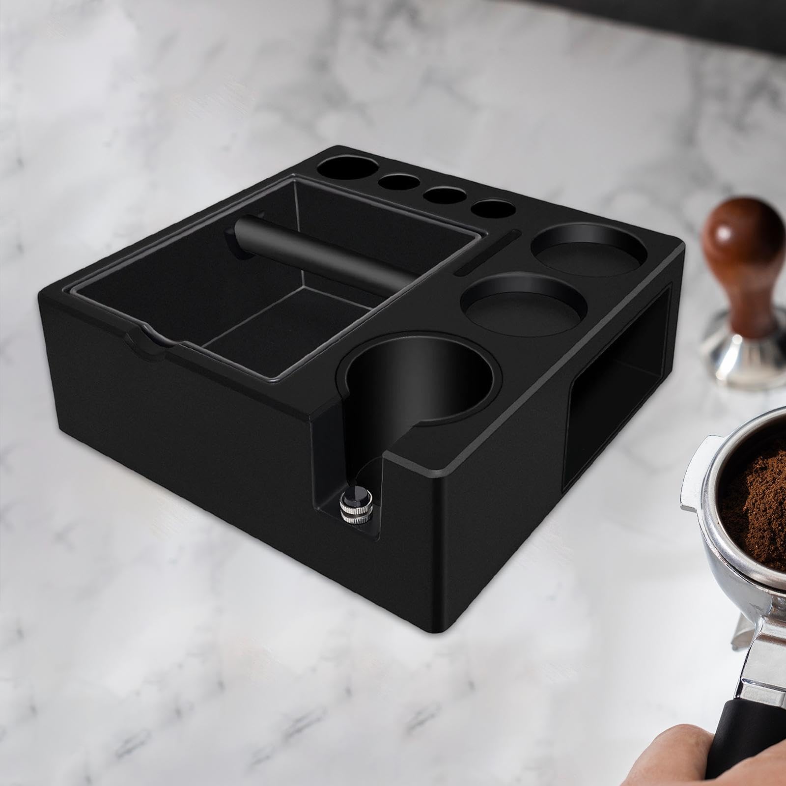 Kaffeetamperstation, Rutschfester Tamperhalter für Kaffeezubehör