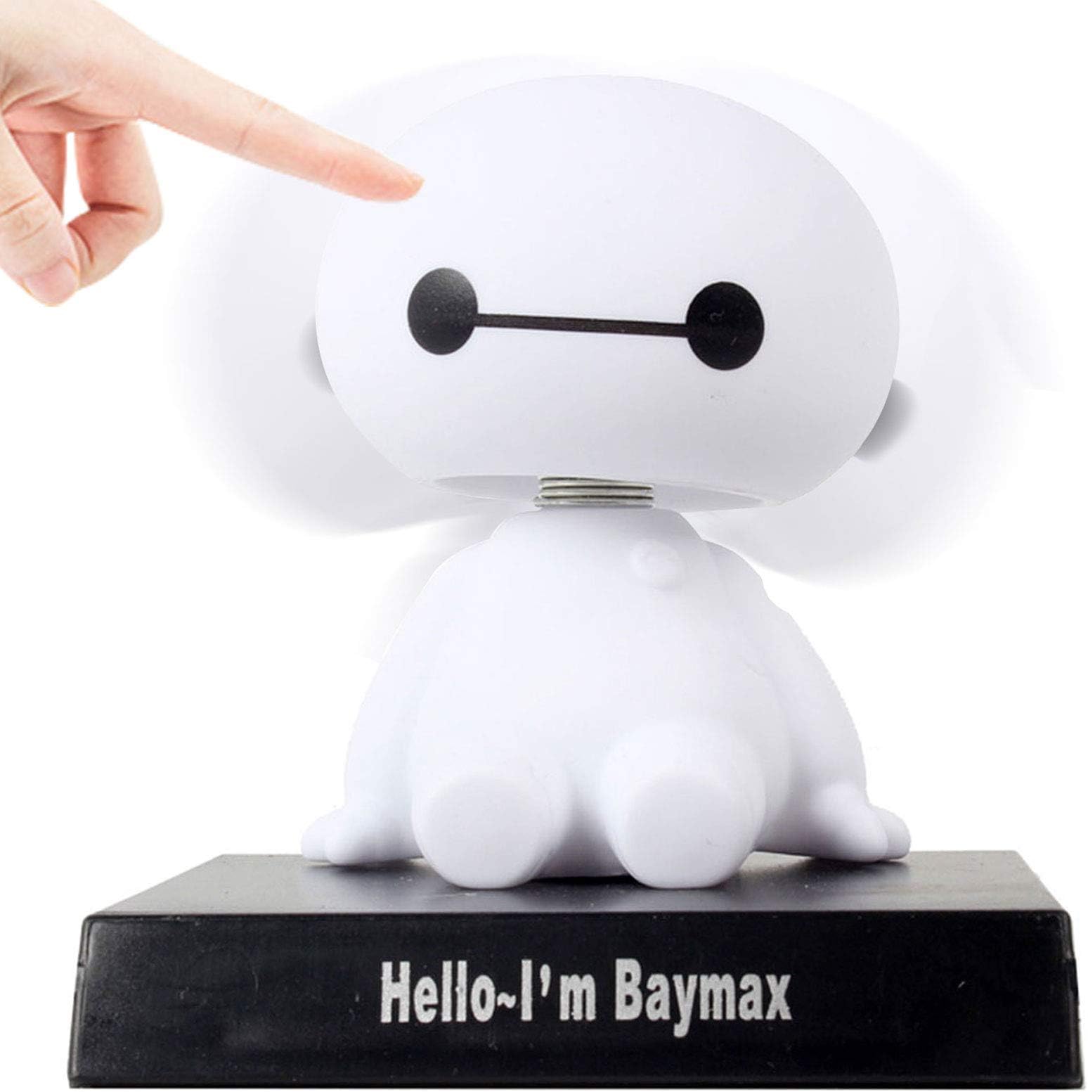 Coolgu Superhero Marvel Hero Cartoon Cute Model Toy, Car Decoration Ornaments Mobile Phone Holder Dashboard/ Office Home Accessories / Bobble Head Doll Kid's Gift (Baymax)