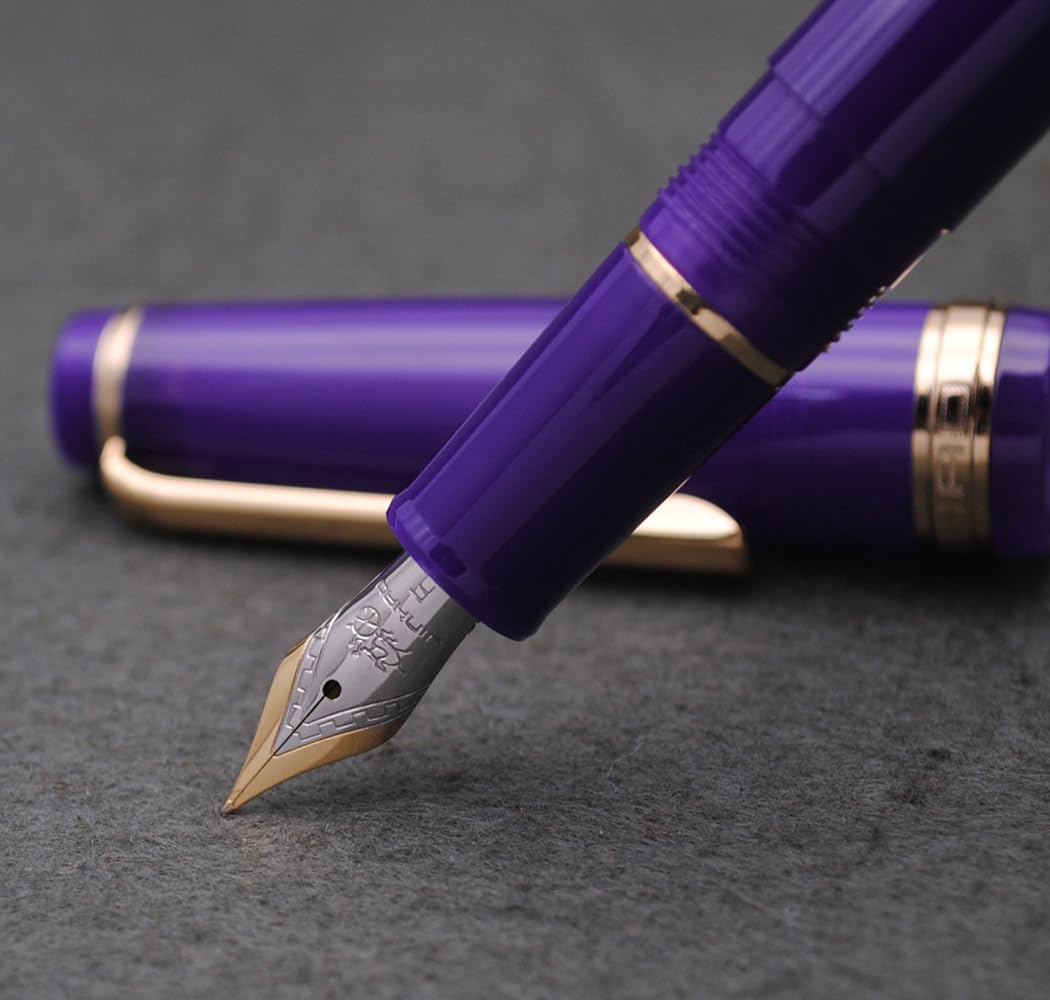 JINHAO 82 Füllfederhalter Transparent Himmelblau – Mit F-Feder (0,5 Mm), Schraubkonverter Und Silberfarbenem Clip