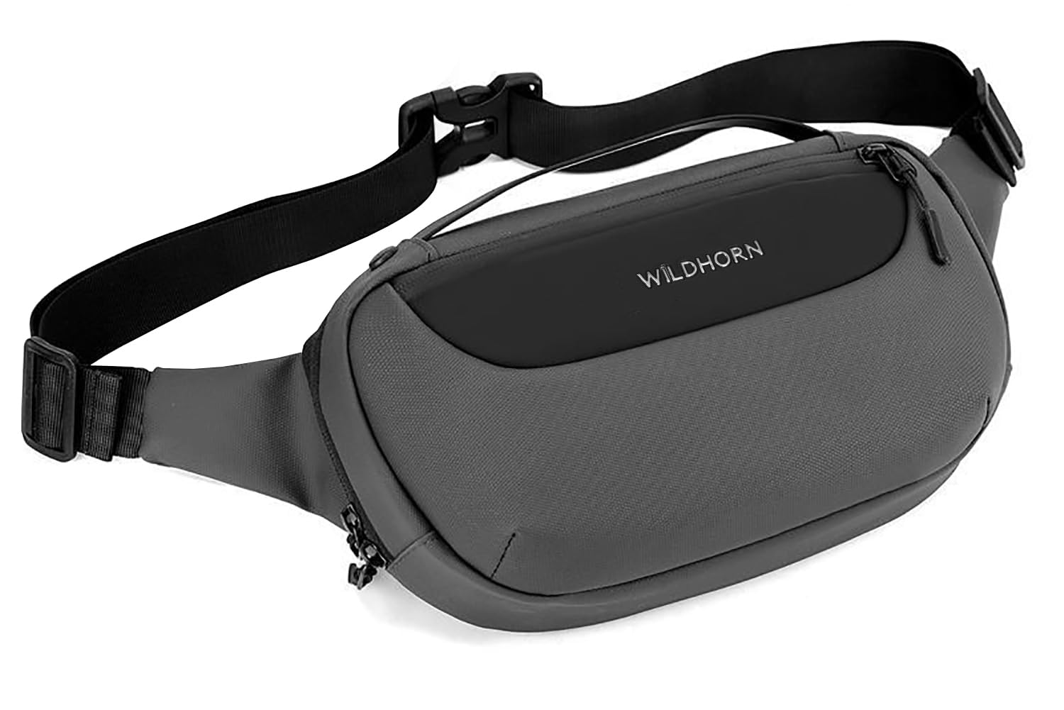 wildhorn Crossbody Sling Bag for Men | Compact Waist & Chest Bag | Water-Resistant Travel Fanny Pack with Adjustable Strap for Daily Use, Hiking & Outdoor Activities. (Grey)-picture-28