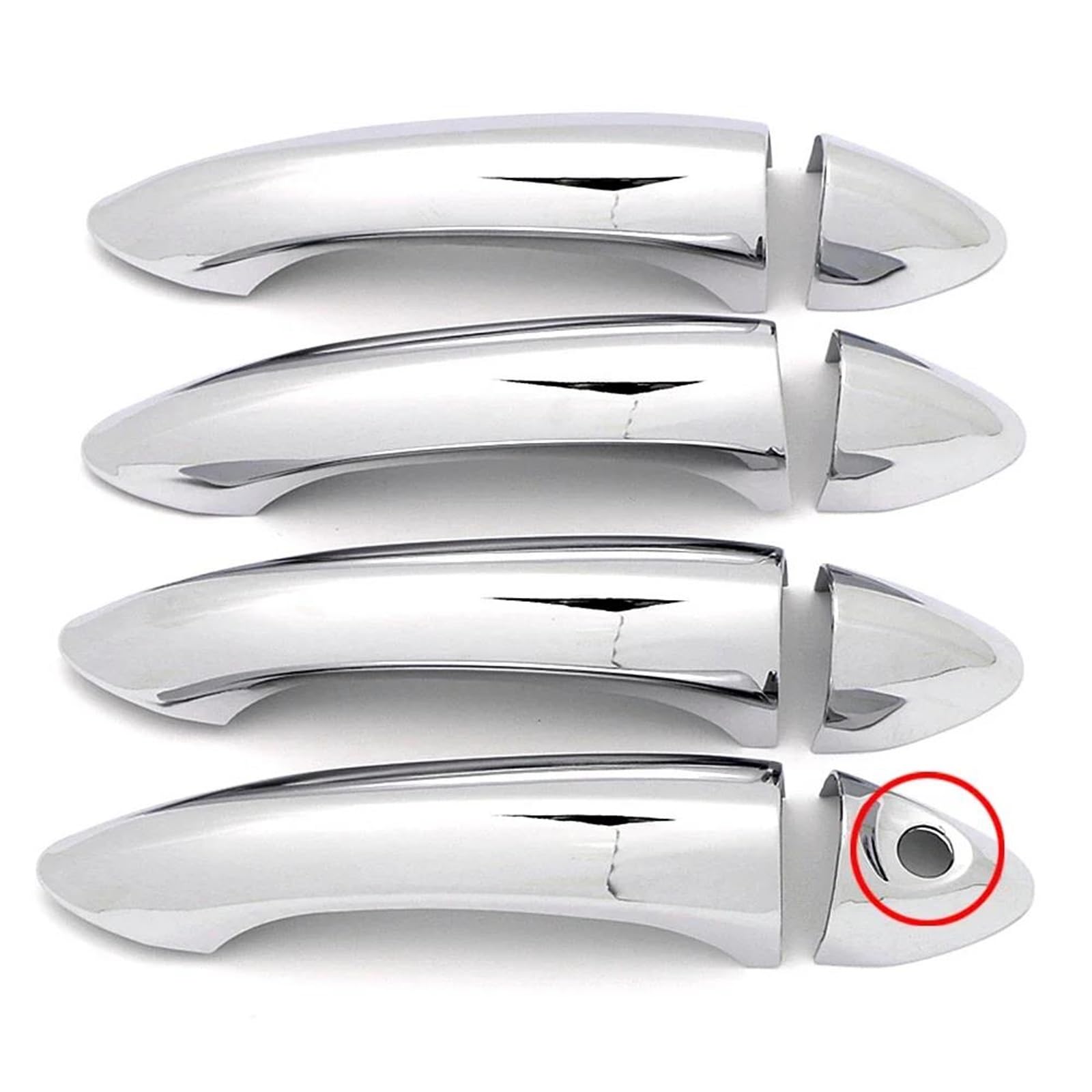 ZAPORA for Opel for Insignia B for Astra K for Ampera-e Car Exterior Side Door Handle Cover Decoration Trim Sticker(Style A)