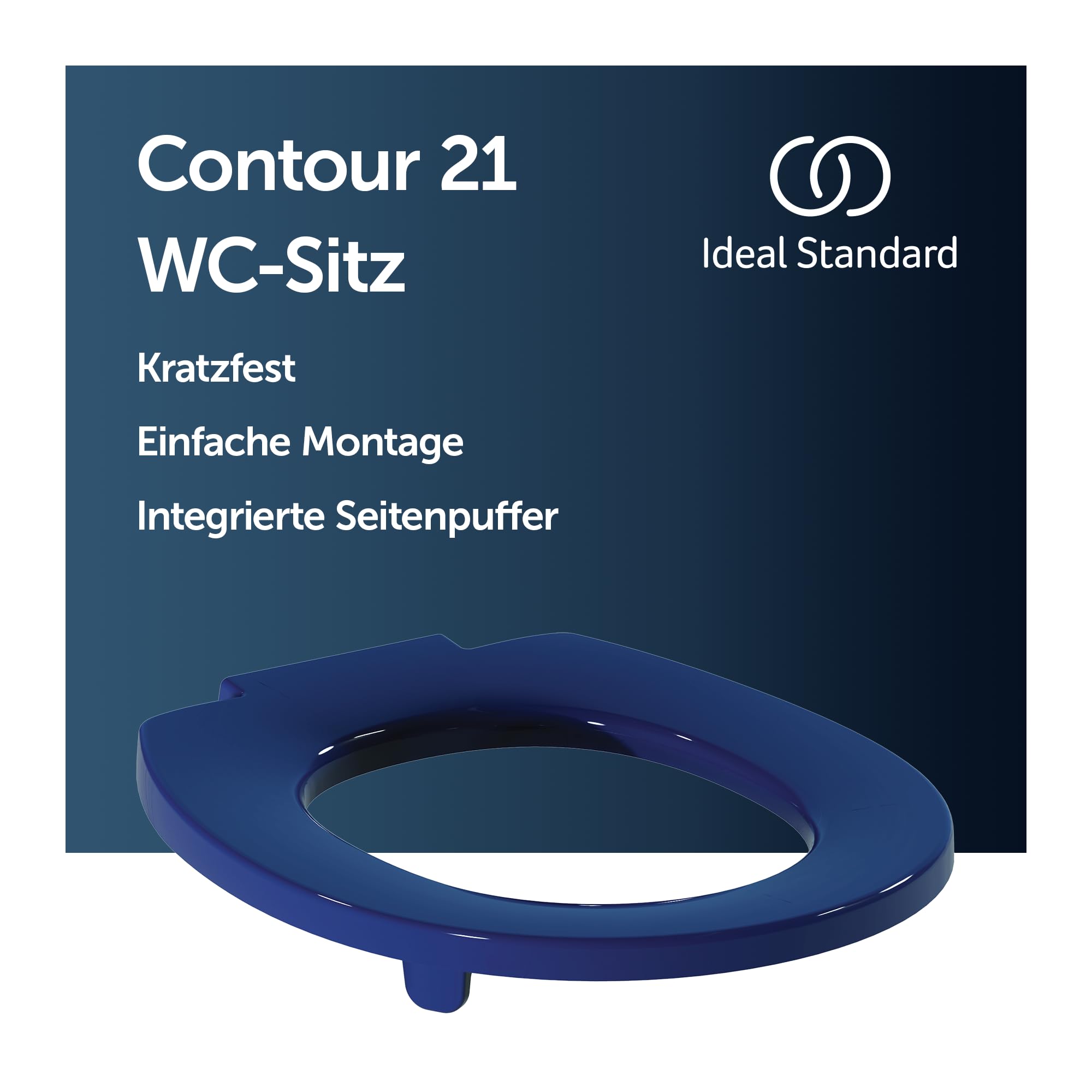 Ideal Standard Contour 21+ WC-Sitzring – Blau