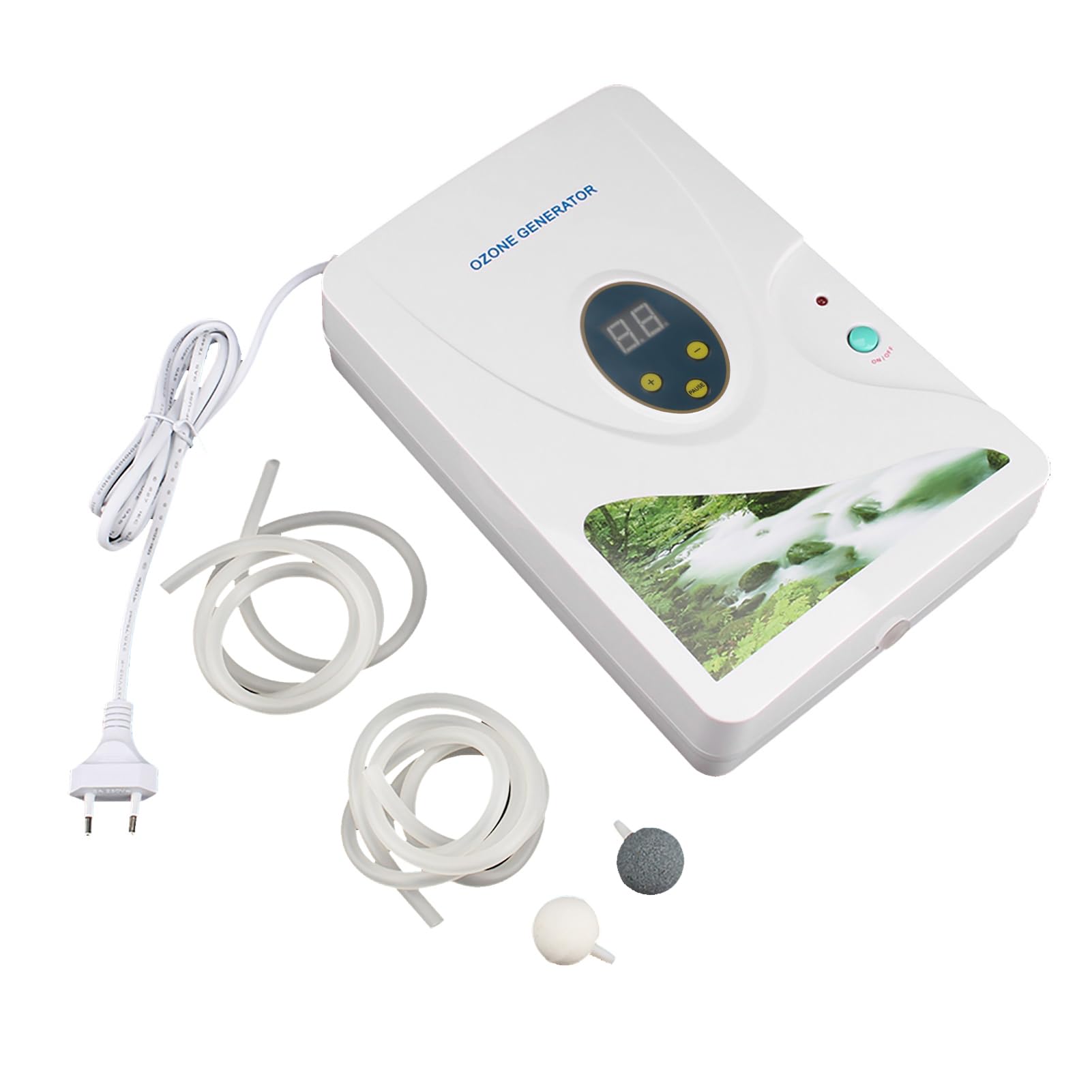 ZJchao Ozonizador doméstico Digital generador de ozono ionizador purificador de Aire
