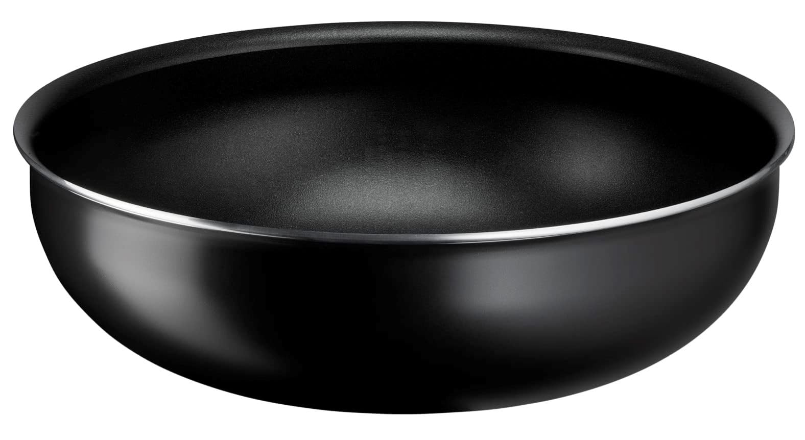 Lagostina Ingenio Essential Plus Wok Ø 28 cm, Pentola Wok Antiaderente in Alluminio per Gas e Forno (no induzione), Indicatore di Cottura Thermosignal, Utilizzabile con Manico Removibile (Non Incluso)