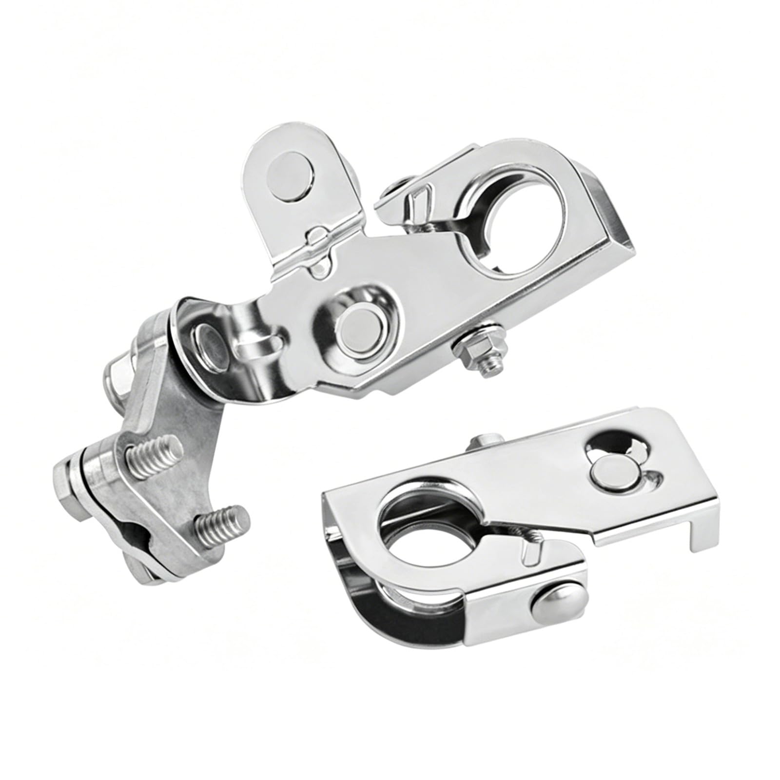 Connettori per batteria moto con rondelle in feltro, morsetti terminali in ottone cromato per batterie superiori auto e camion utilizzare connettori terminali morsetto superiore