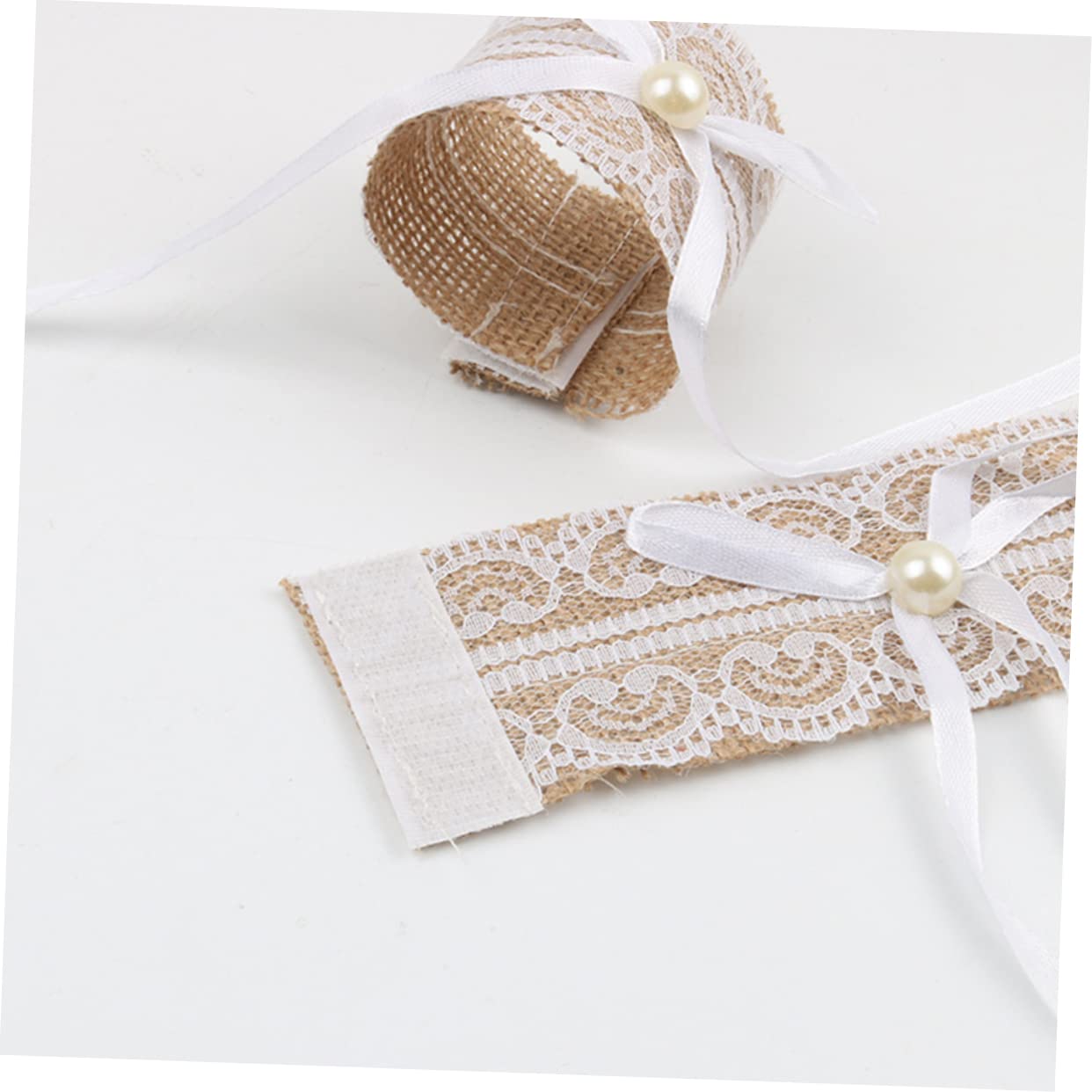 Abaodam 30stücke Lace Napkin Flachs Hochzeitsdeko Für Festlichkeiten Romantische Tischdekoration Für Partys Und Tägliche Nutzung