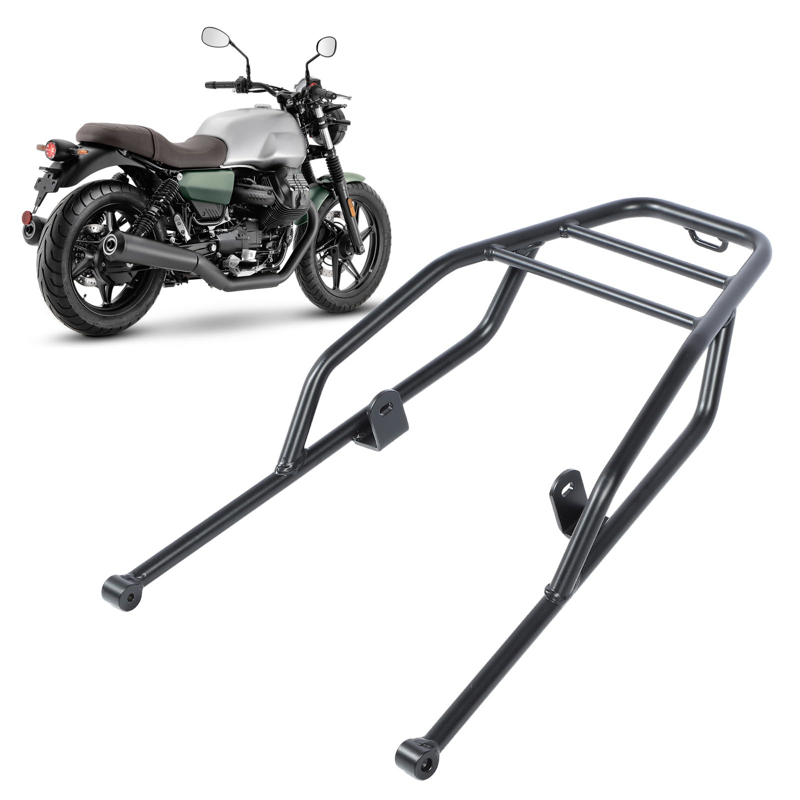Motorrad-Heckgepäckträger für V7 Stone Special Custom 2021-2024, Gepäckträger-Stützregal