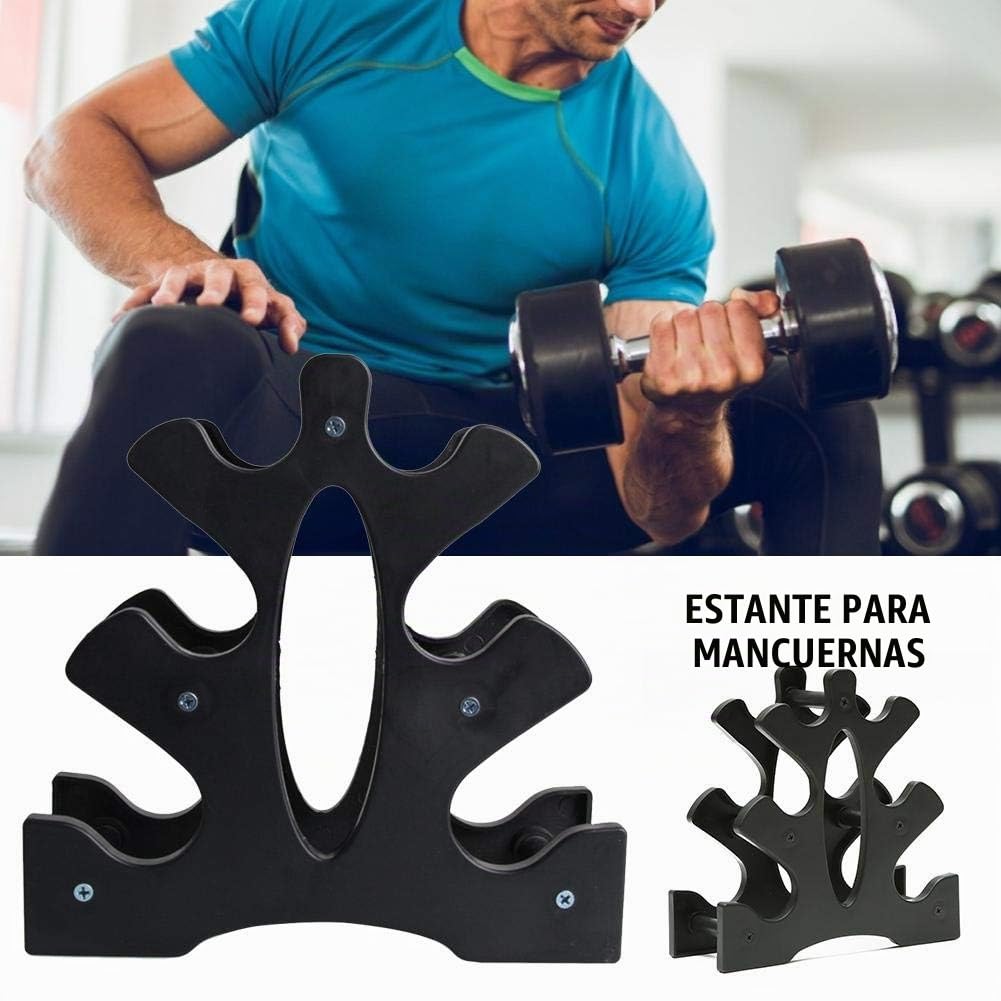 almacenamiento con mancuernas, soporte 3 niveles para torre peso mano varios niveles Soporte torre peso mano varios niveles para organización gimnasio