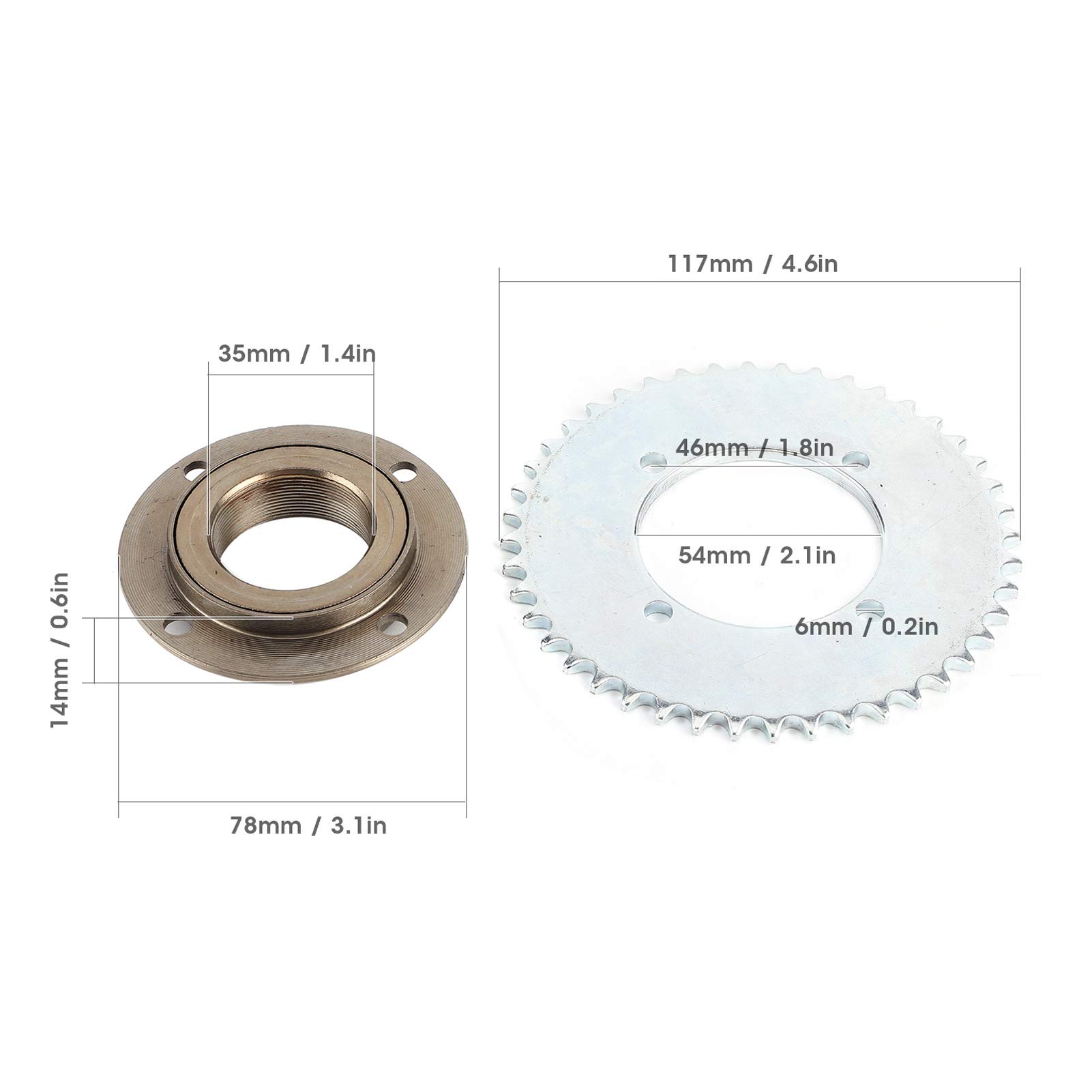 Buachois Pignone Catena Posteriore, Volano Senza Denti 78mm OD 4