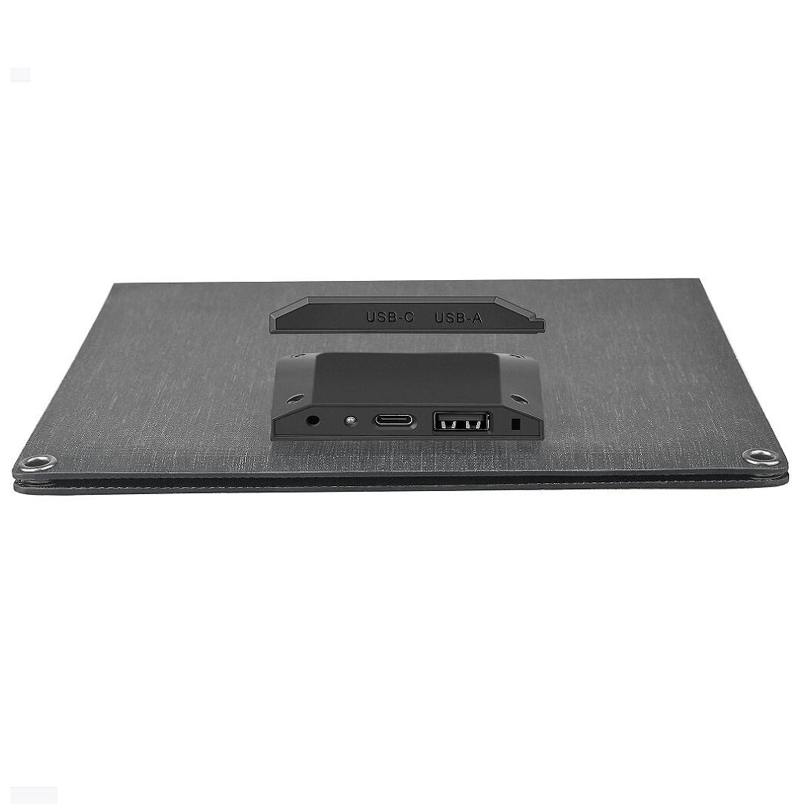 Adaptador de carga solar plegable ETFE de 15 W 5 V con salida USB tipo C, ideal para acampar al aire libre, uso en la azotea, panel portátil