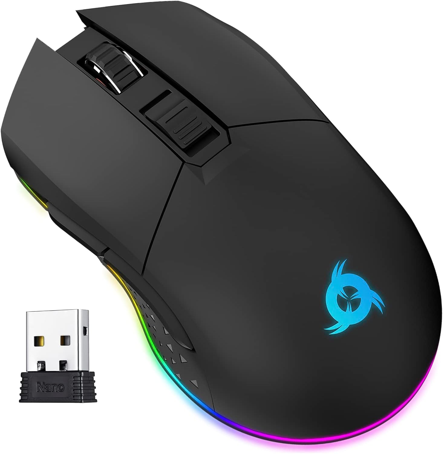 KLIM Blaze Rechargeable Wireless Gaming Mouse RGB Precision Sensor