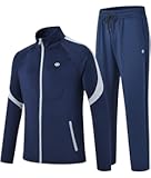 Men's Tracksuits Set Long Sleeve Causal Full Zip Running Sports Sweatsuit For Men 2 Piece Outfits