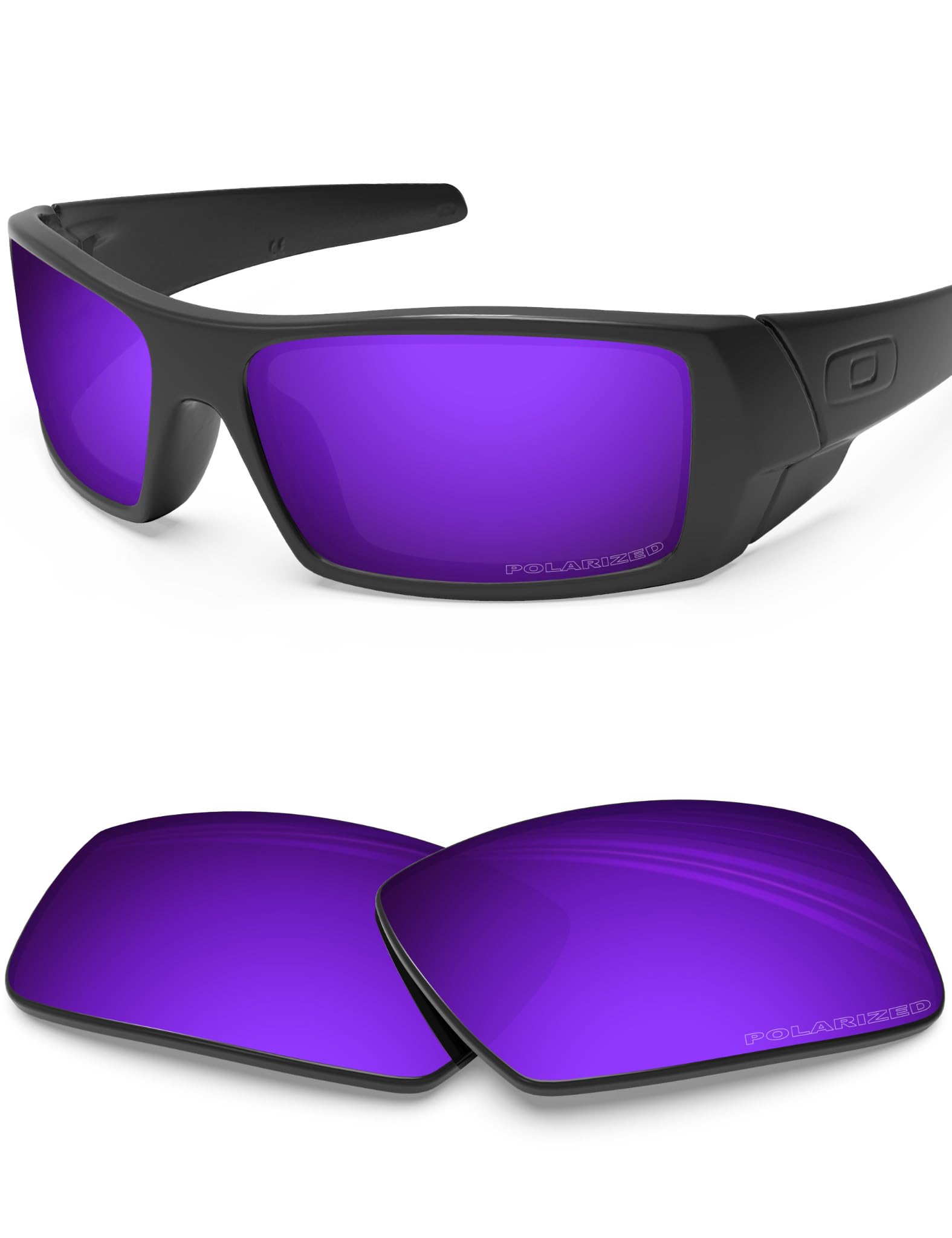 BlazerBuck Anti-salt Polarized Replacement Lenses for Oakley Gascan - Cosmic Purple