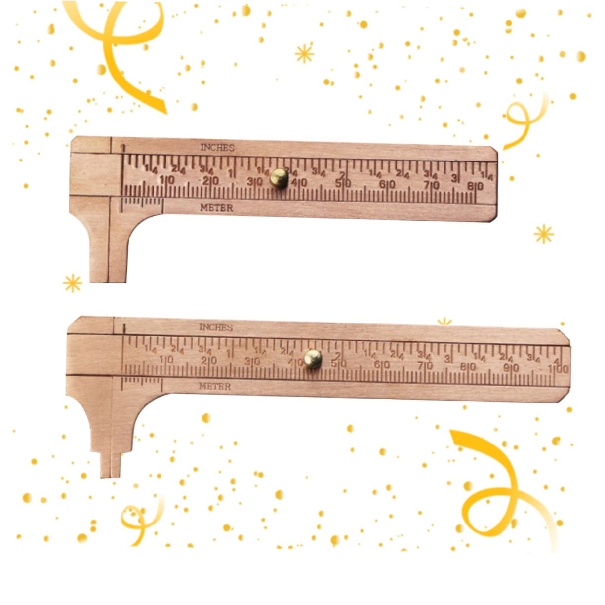 Mikikit 2pcs Vernier Caliper Micrometer Measuring Calipers Caliper Tool Vernier Gauge
