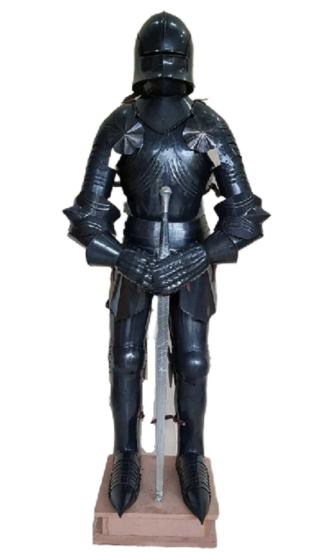 Buy Medieval Black Combat Templar Suit Of Armour Knight Battle