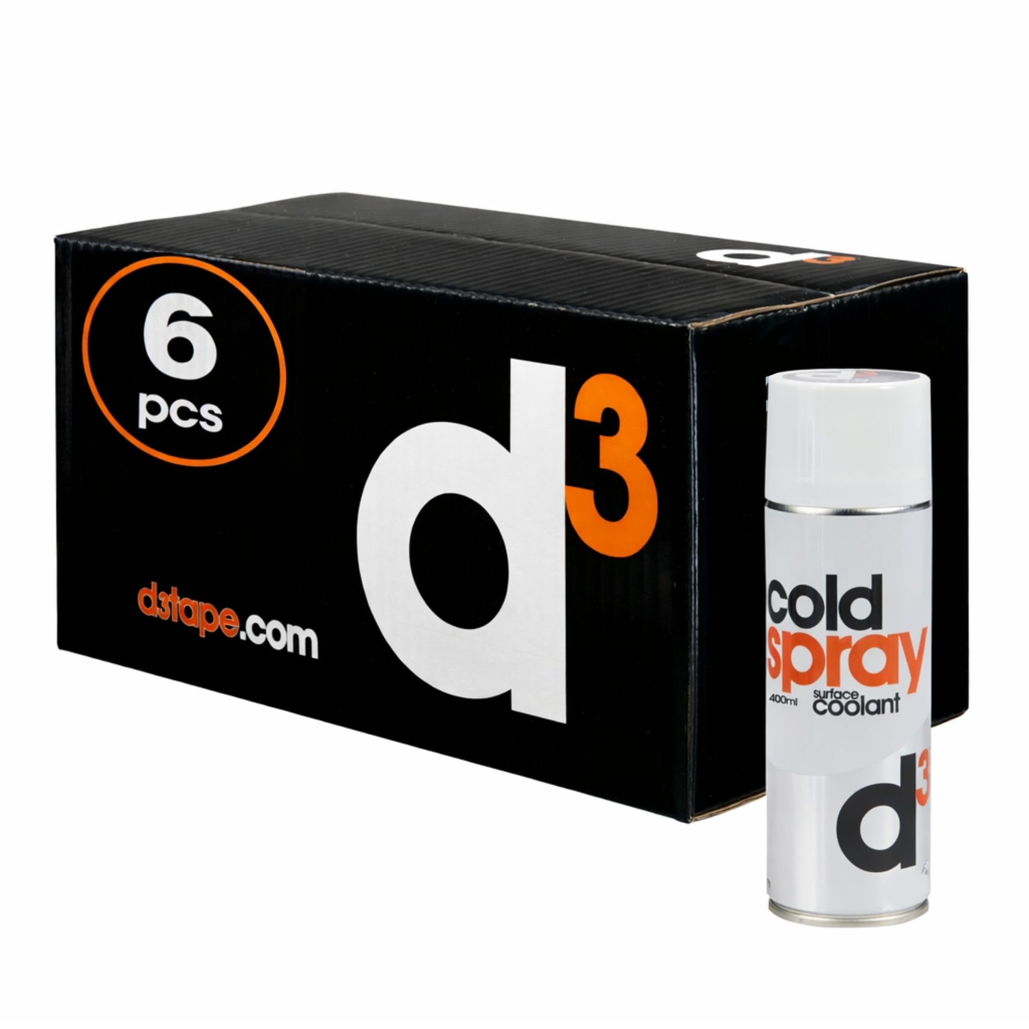 d3 [Ghiaccio Spray 400 Ml] Spray Refrigerante Per Contusioni, Distorsioni, Colpi E Dolori Muscolari | Sollievo Rapido | Uso Esterno | Pronto Soccorso Sport | Bomboletta Pressurizzata (6 bombolette)