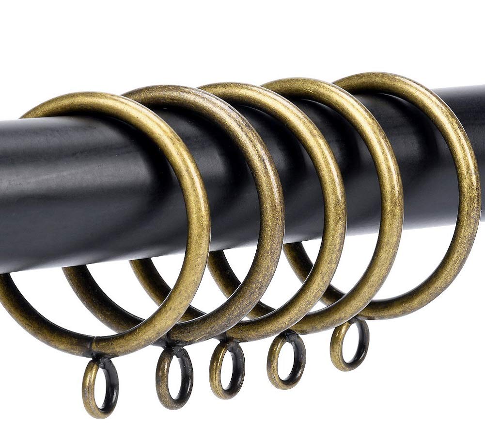 Anillos de cortina con ojales, diámetro interno de 1,5" con diámetro interior, se adapta a barras de hasta 3,81 cm