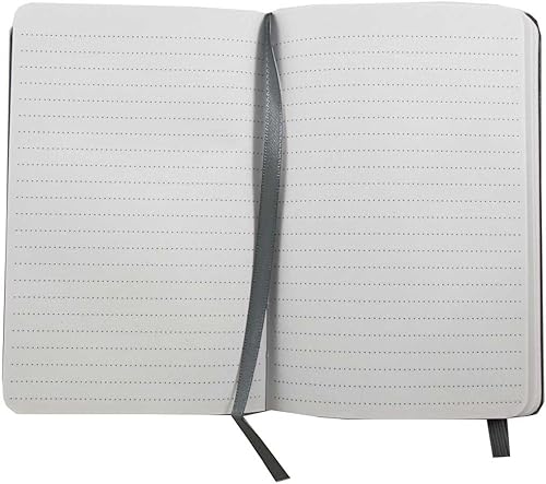 Miniatura 4 de JAM Papel - anotadores detapa dura revestido con cierre de banda elástica, Gris tormenta L