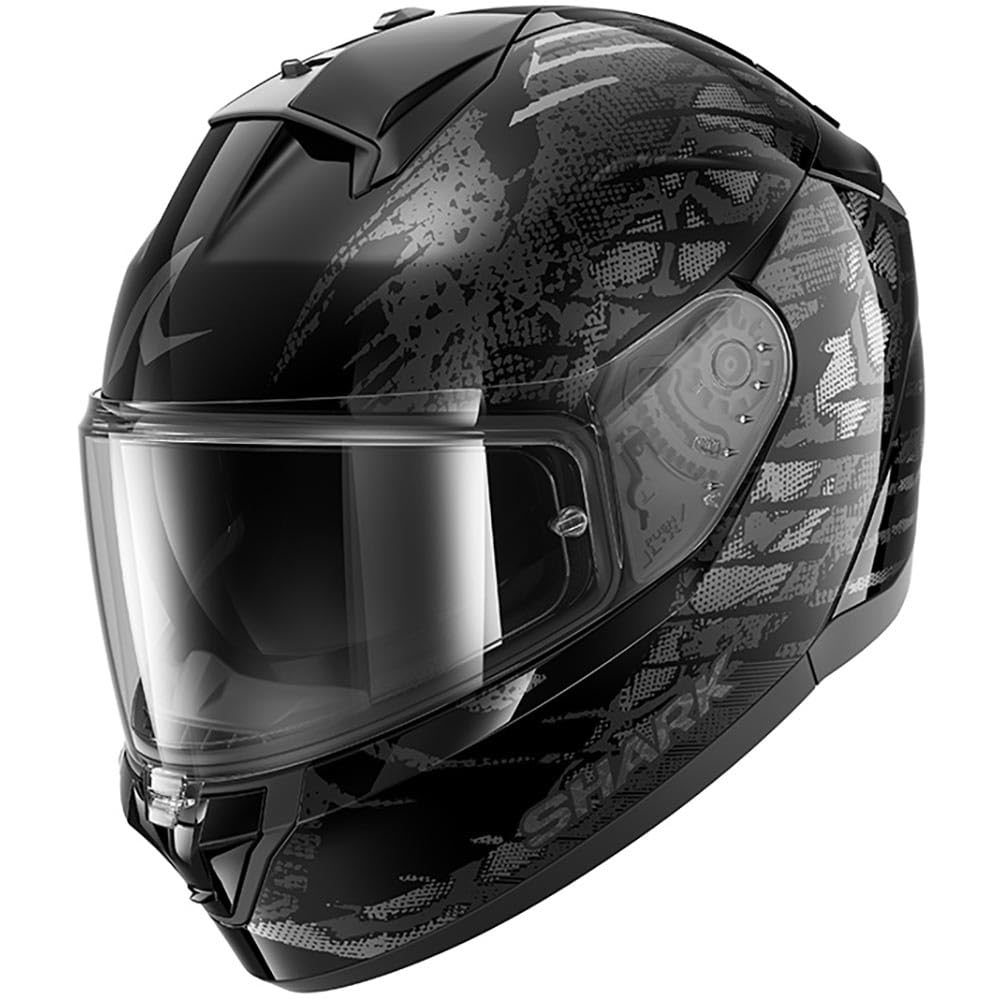 SHARK, Casco Moto Integrale RIDILL 2 REPTAIA Black Anthracite Silver KAS, XS