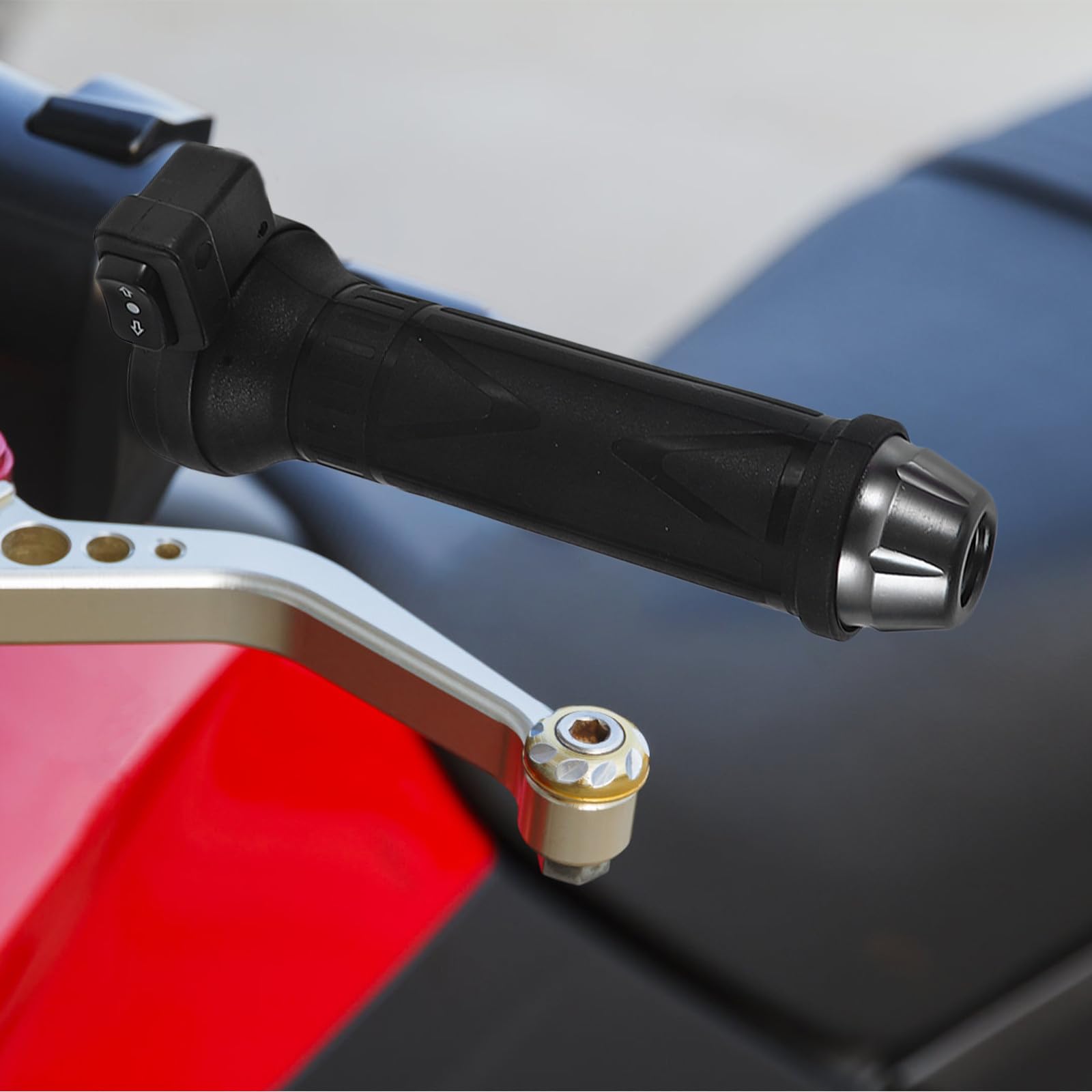 2 Stück Motorrad Heizgriffe 12v für 22mm Lenker aus Abs und Gummi