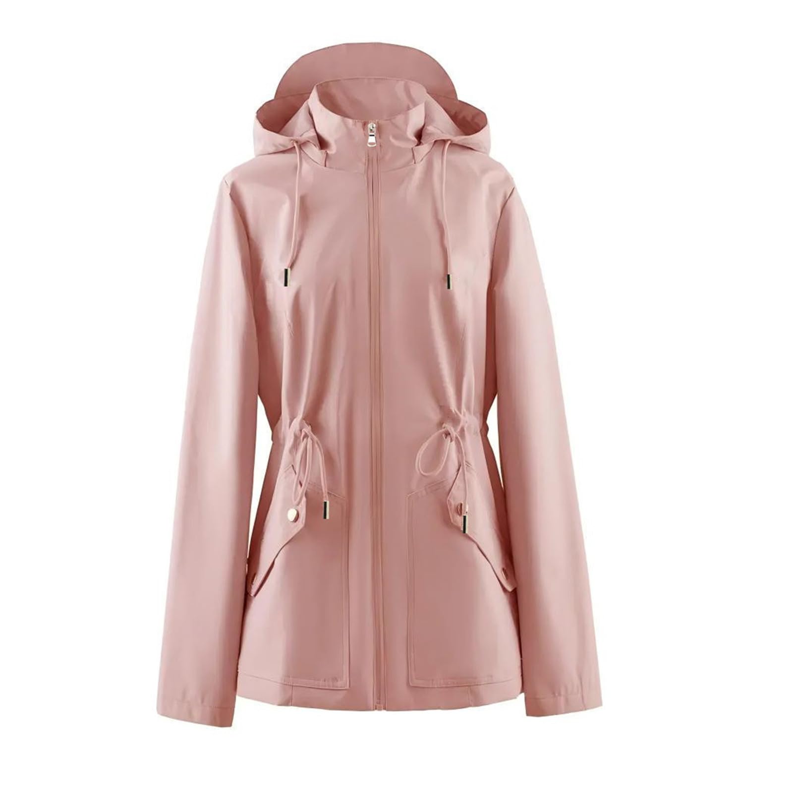 Genérico Chaqueta De Mujer-Chaqueta Impermeable Ligera Para Mujer Impermeable Con Capucha Para Actividades Al Aire Libre