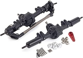 Rc Crawler 1/10 Nylon AR44 Straight Front and Rear axles with Metal Front Reverse Bevel Gear for 1/10 RC Tracked SCX10 II 90046 47 R-G-T 86100