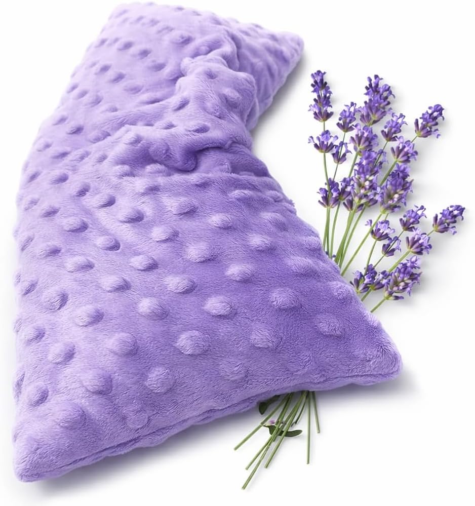 Mumu Wraps Heating Pad Microwavable - Lavender Scented Microwave Heating Pad for Pain Relief, Cramps, Muscle Ache, Joints, Neck, Shoulder, Back Pain, Warm Compress Moist Heat Pack (Lavender)